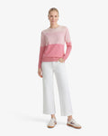Colorblock Crewneck Sweater