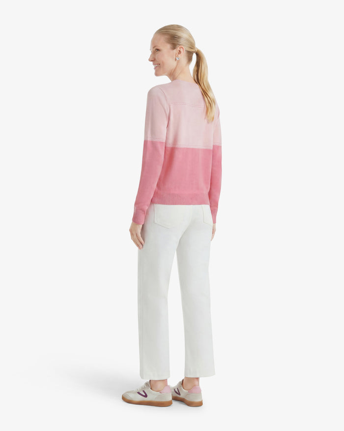 Colorblock Crewneck Sweater