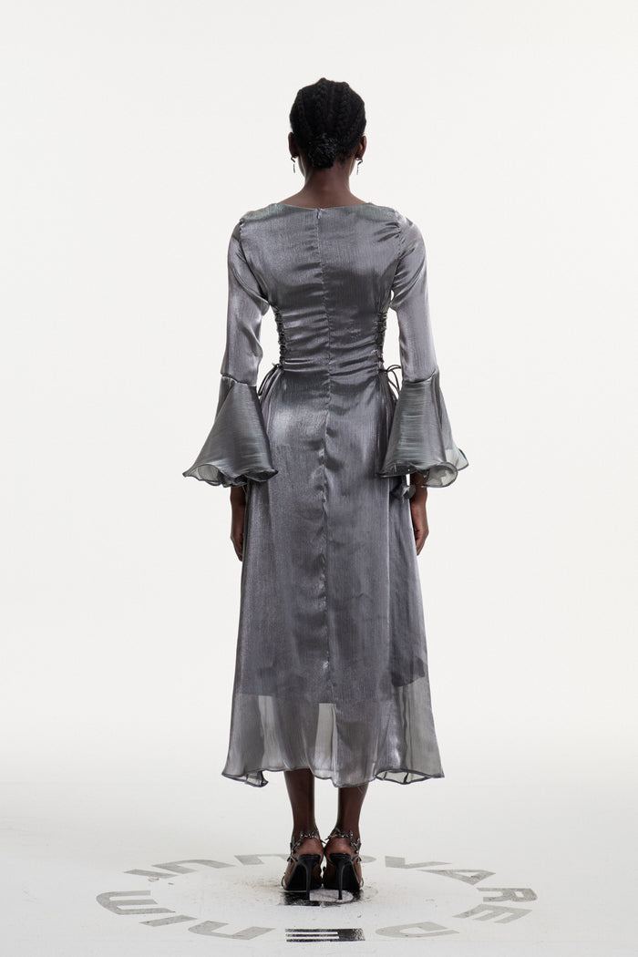 Conchobar Chain Ruffle Maxi Dress