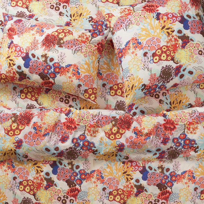 Cora Cotton Quilt Cover - Pearl Single