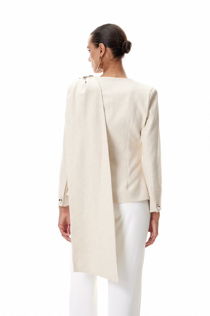 Cosima Shawl Ruch Asymmetric Blazer