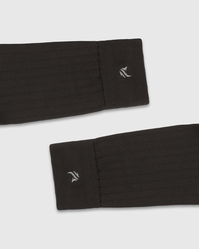 Cotton Black Knitted Socks - Vanek