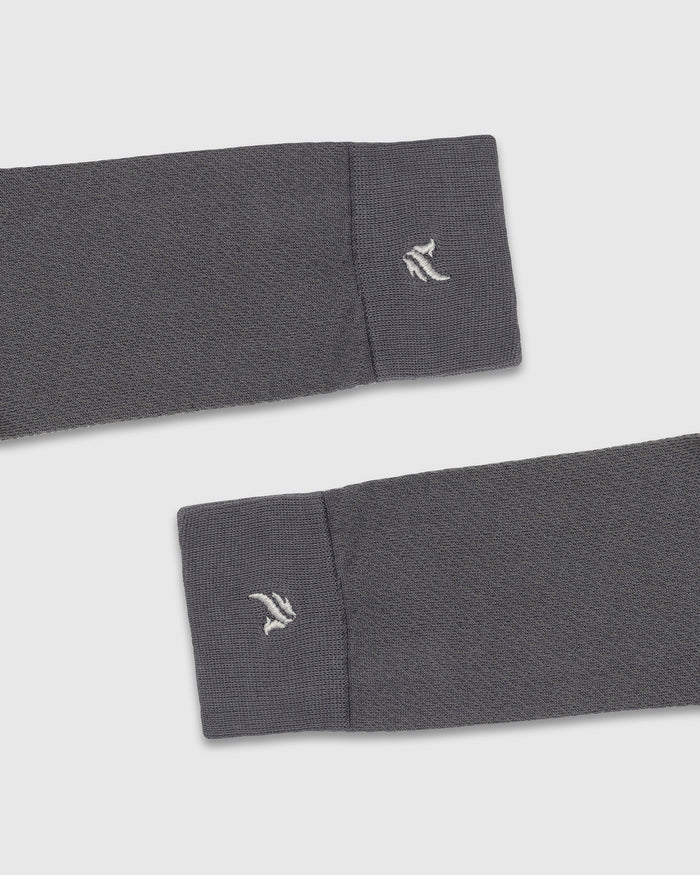 Cotton Charcoal Knitted Socks - Varil