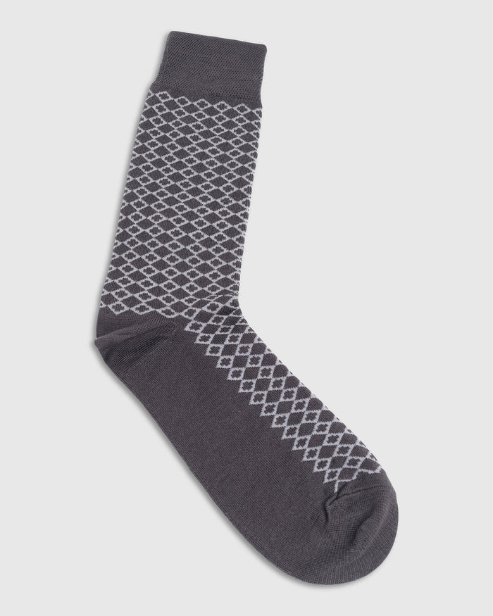 Cotton Grey Knitted Socks - Vanny