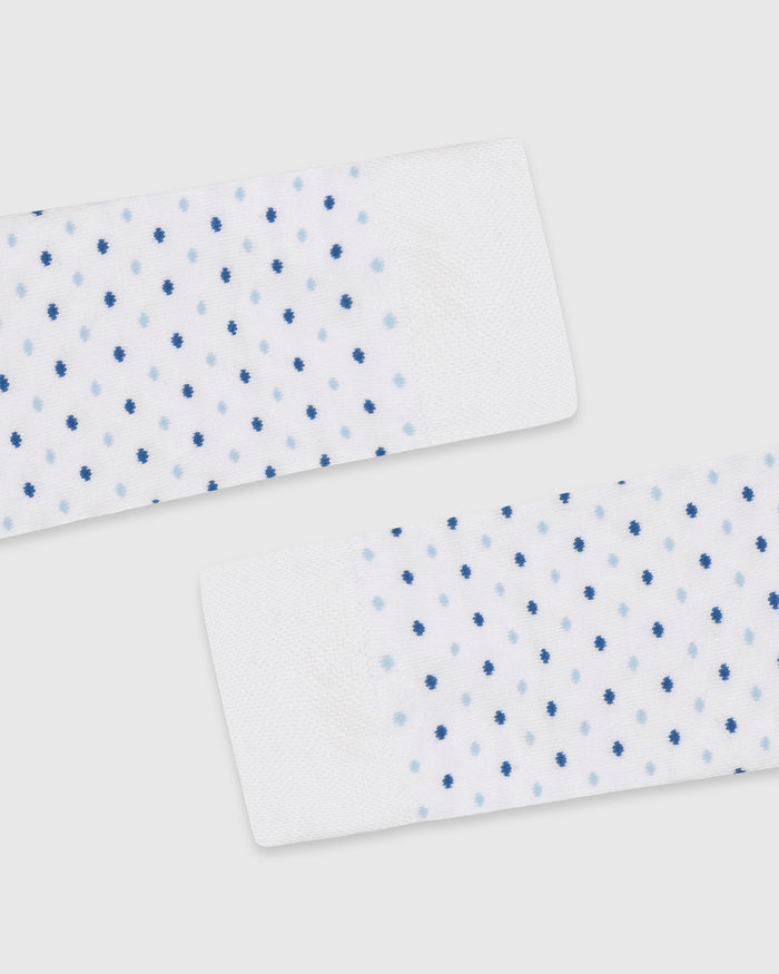 Cotton White Knitted Socks - Vika