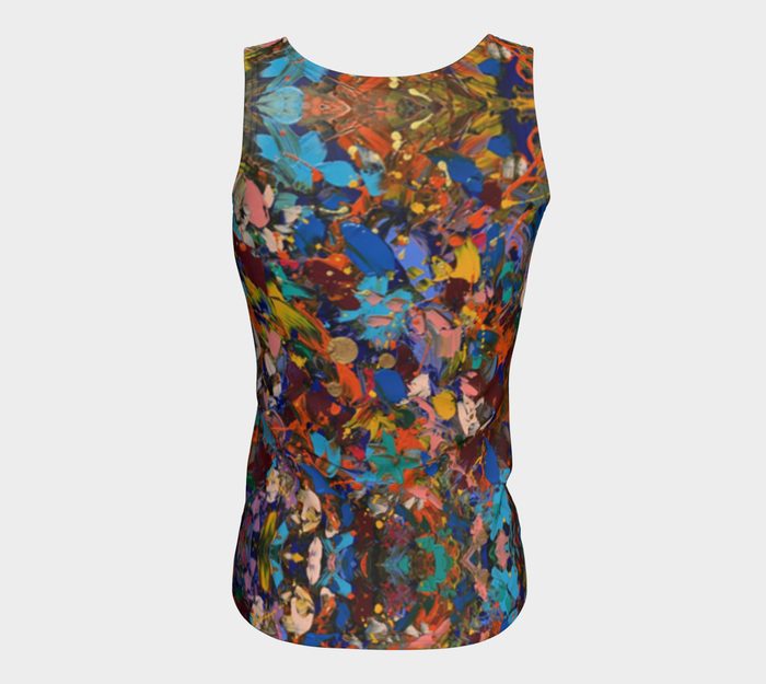 "Crazy For You " Fitted Tank  ( Multi)
