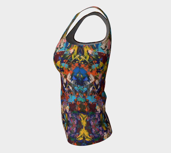 "Crazy For You " Fitted Tank  ( Multi)