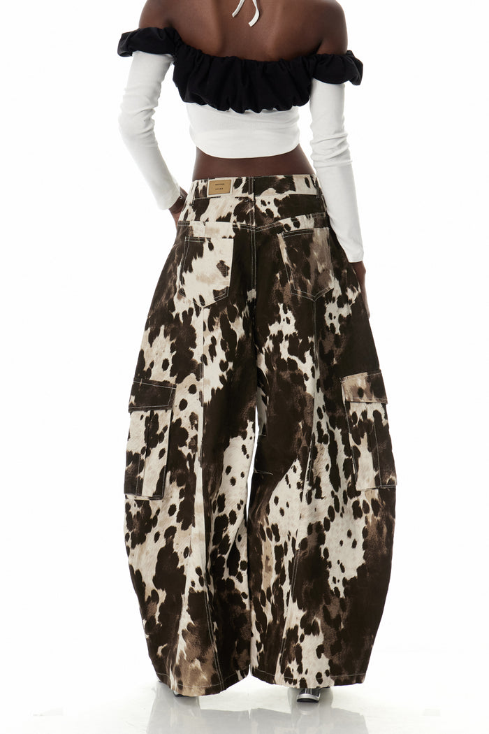 Crispinus Print Baggy Cargo Jeans