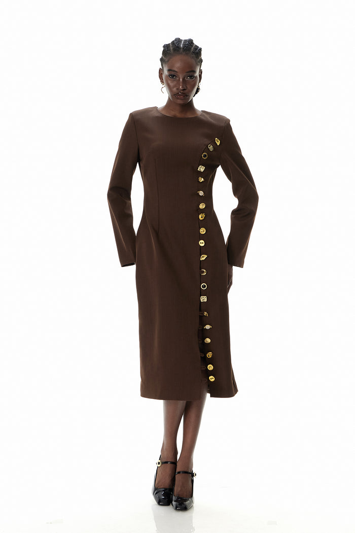 Cristoforo Split Midi Dress