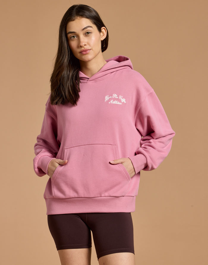 Daily Hoodie in Pink Velvet