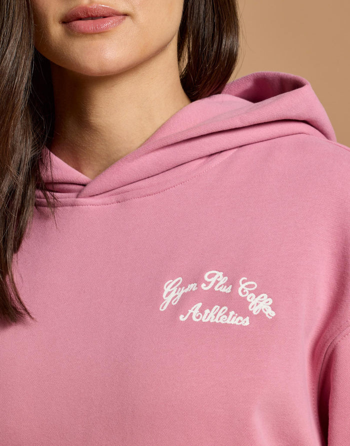 Daily Hoodie in Pink Velvet