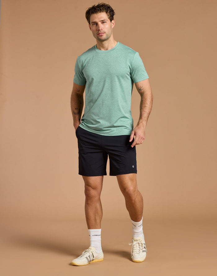 Daily Tee in Fresh Green Marl