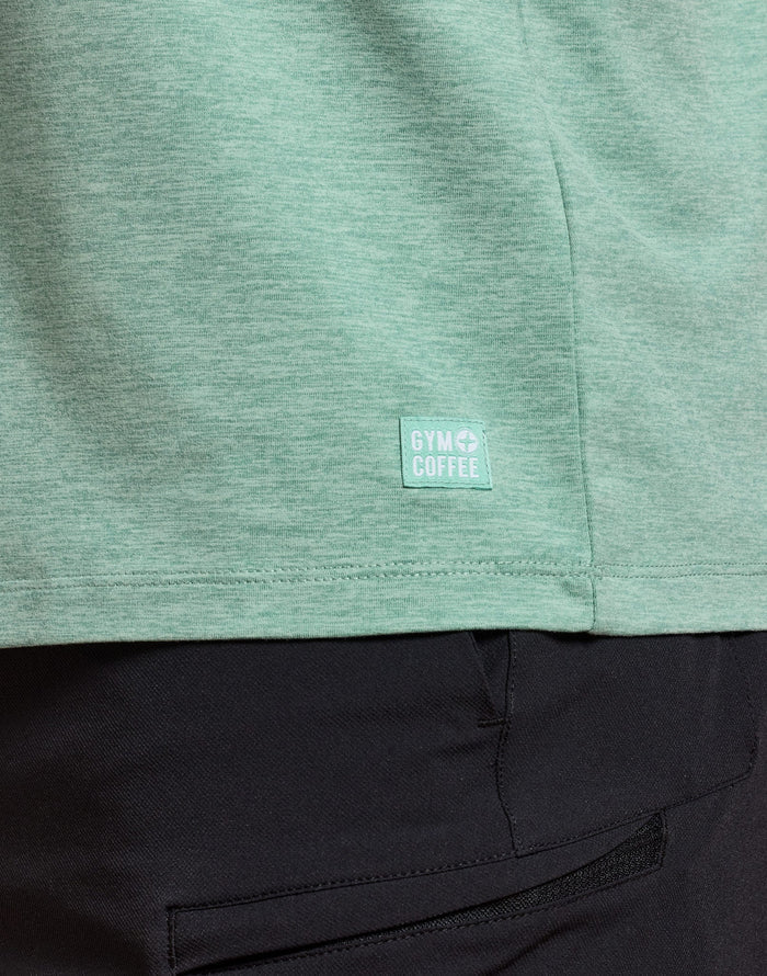 Daily Tee in Fresh Green Marl