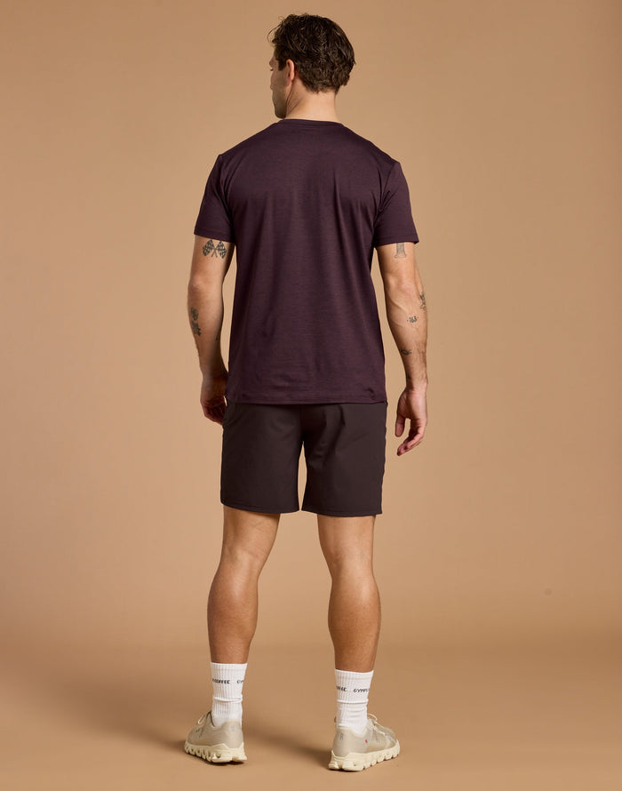 Daily Tee in Mahogany Marl