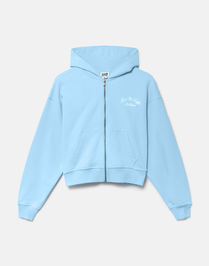Daily Zip Hoodie in Baby Blue