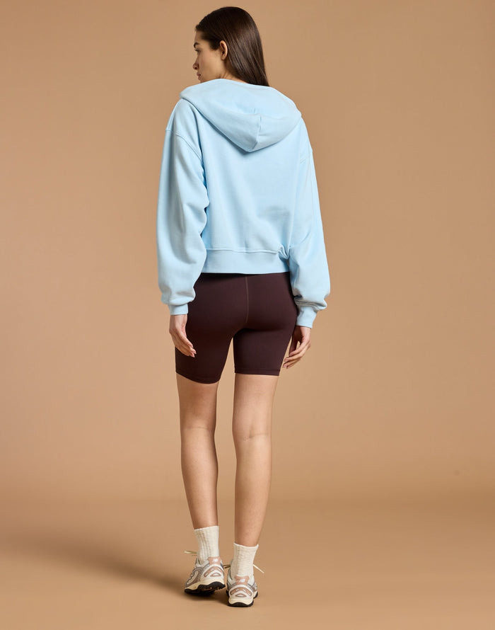 Daily Zip Hoodie in Baby Blue
