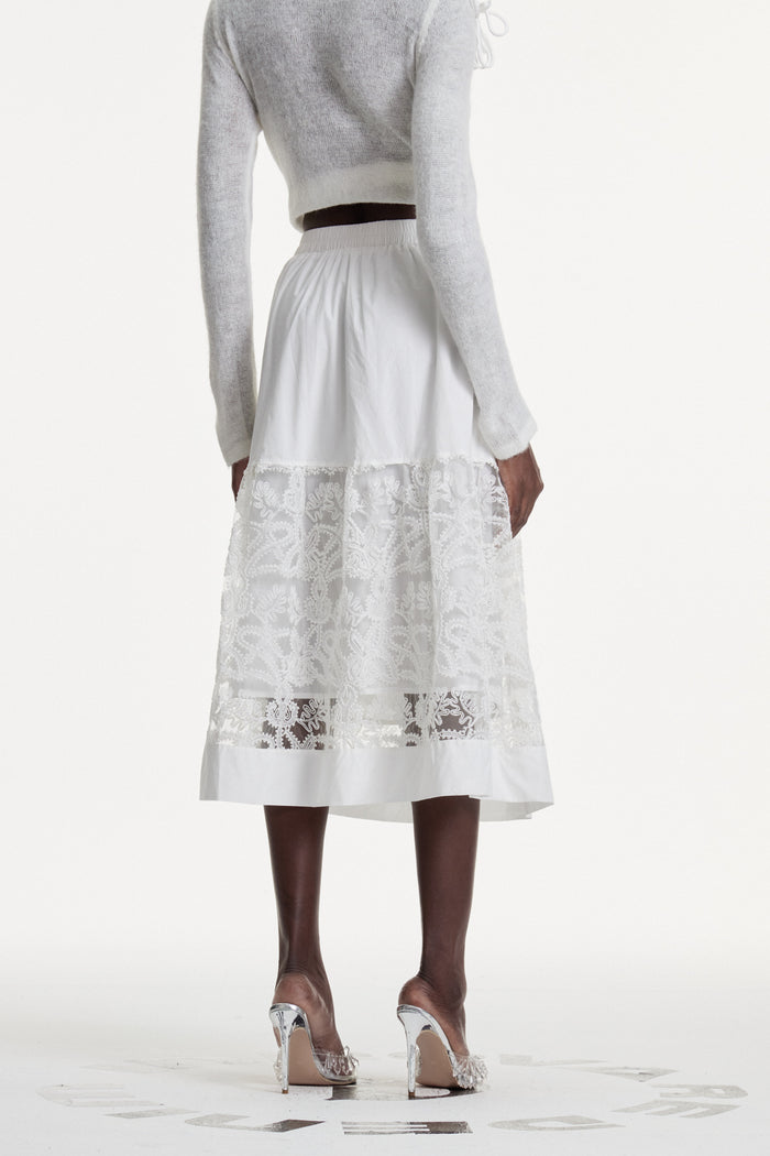Dalila Cutout Lace Maxi Skirt