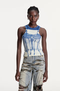 Damian Print Knit Top
