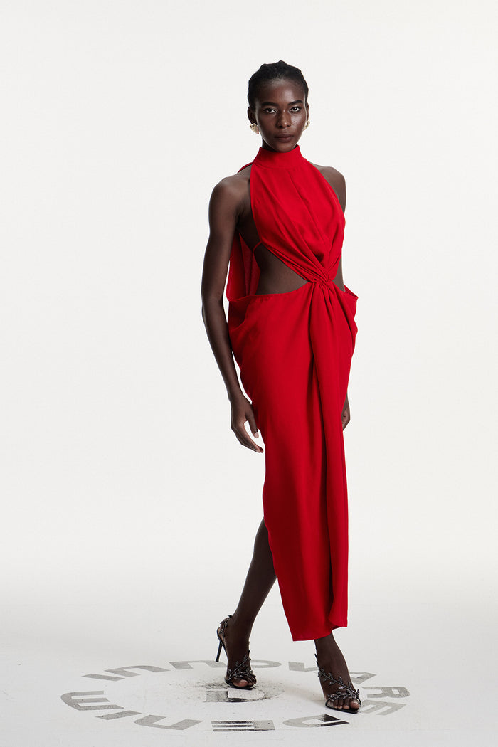 Damiano Ruch Cutout Maxi Dress