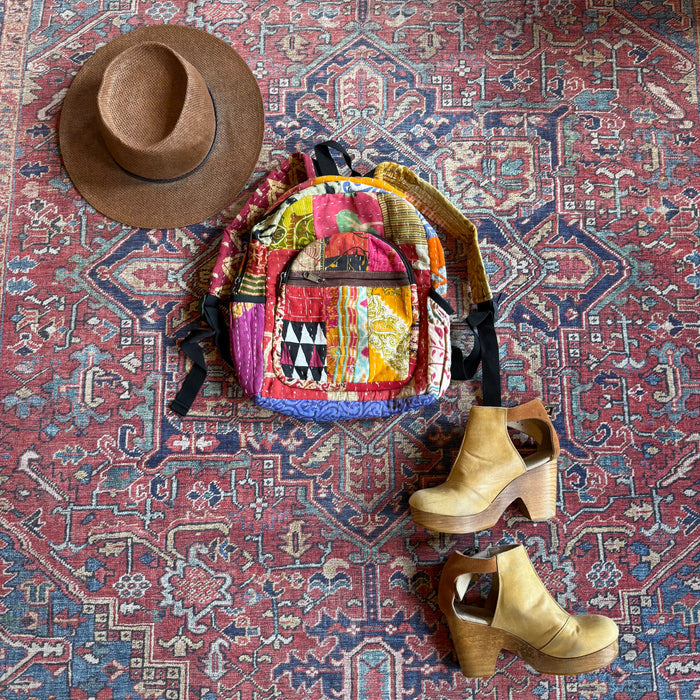 Day Tripper Patchwork Kantha Backpack - Fair Trade Made - Final Sale