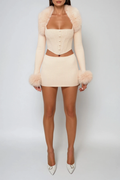 Deidra Crop Two Piece Knit Top