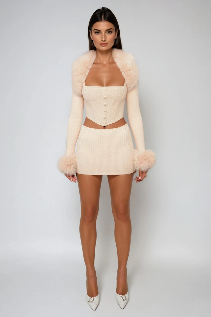 Deidra Crop Two Piece Knit Top
