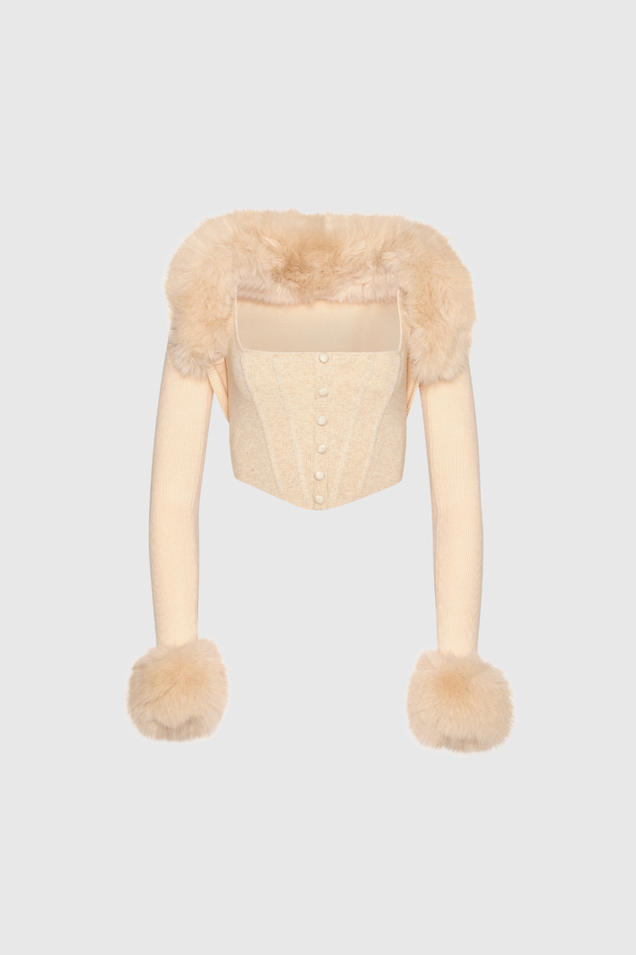 Deidra Crop Two Piece Knit Top