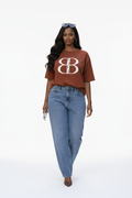 DOS LOGO T-SHIRT - BROWN
