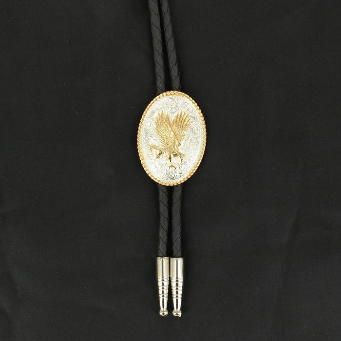 Double S Gold Eagle Bolo