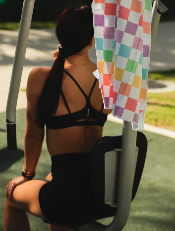 DT25 | Checked Out Pastel Sport Towel