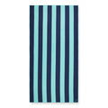 DT25 | Navy Green Stripe Beach Towel