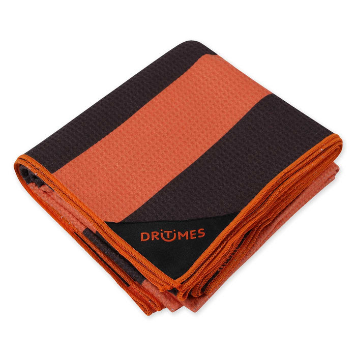DT25 | Orange Mocha Stripe Beach Towel
