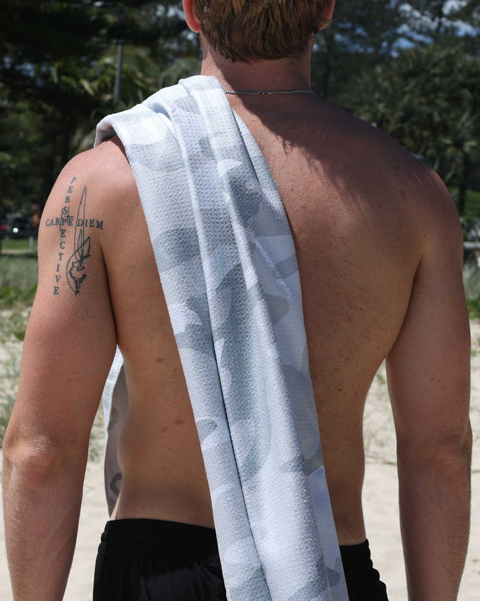 DT25 | Snow Camo Beach Towel