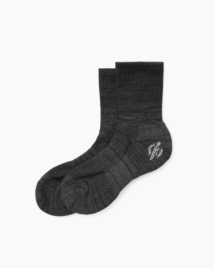 Dweller Socks Mid C/P/P Woven Charcoal