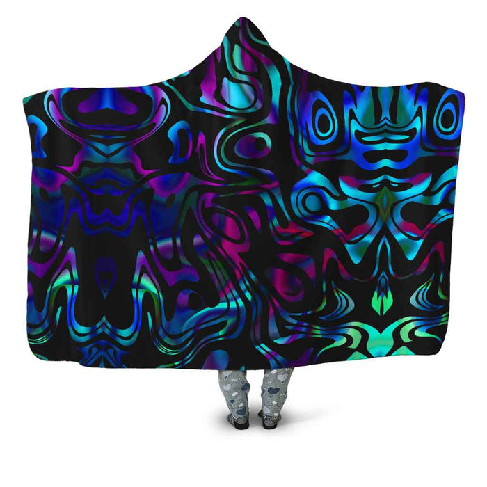 Dynamic Blues Hooded Blanket Sartoris Art Epic Hoodie
