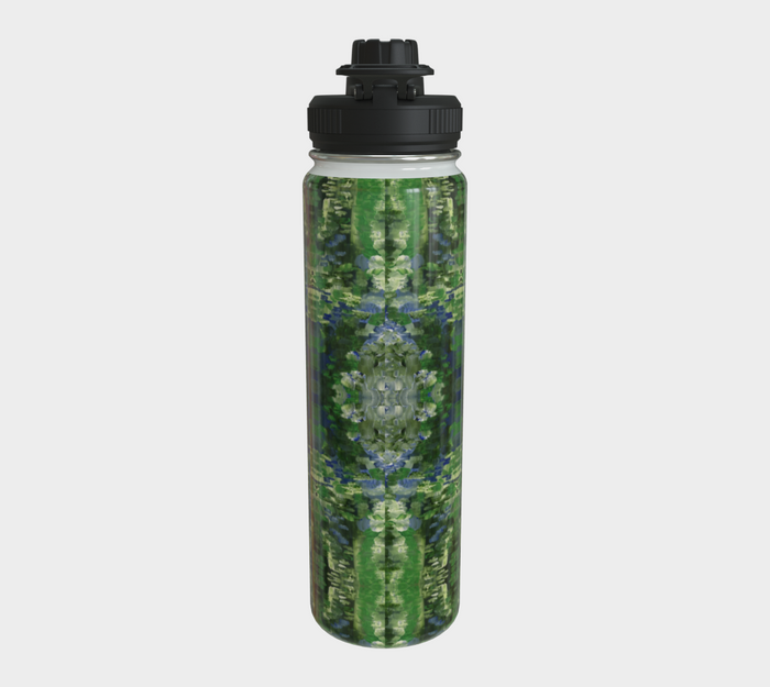 "Early Monet" Water Bottle (Green, Blue)