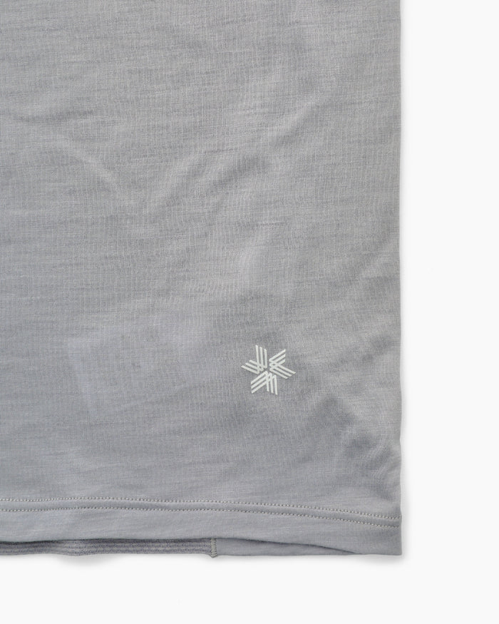 Fast Run Hybrid Wool Sleeveless Sleet Gray