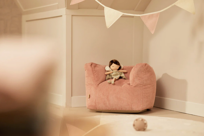 Fauteuil velours côtelé | Wild Rose