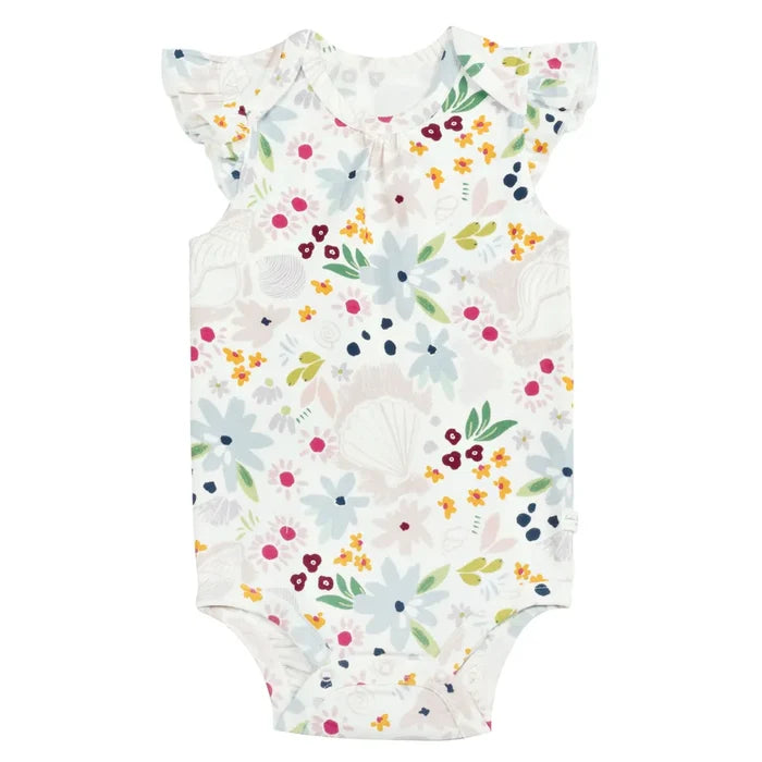Floral Shell Bodysuit 0-24mths