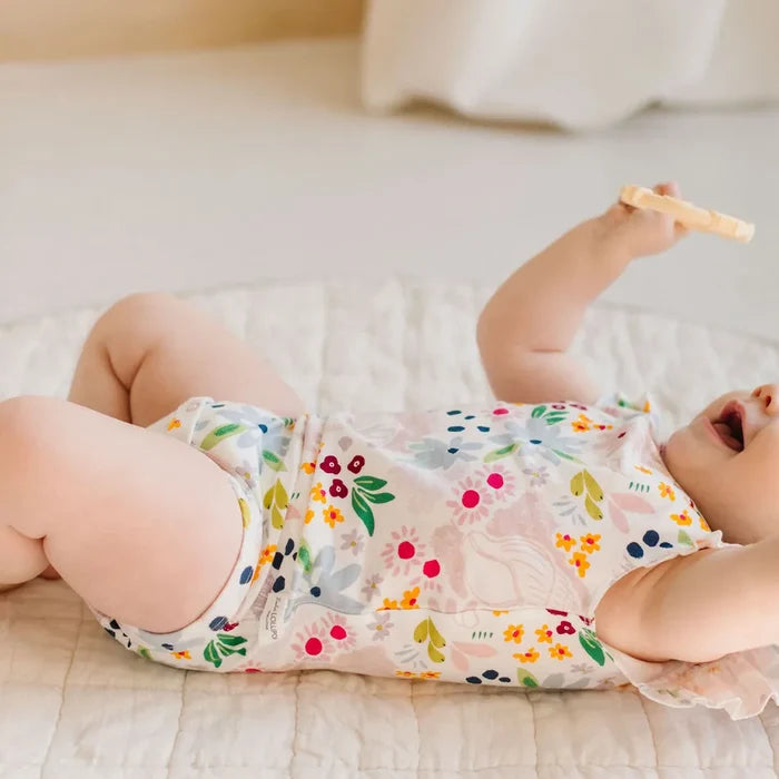 Floral Shell Bodysuit 0-24mths
