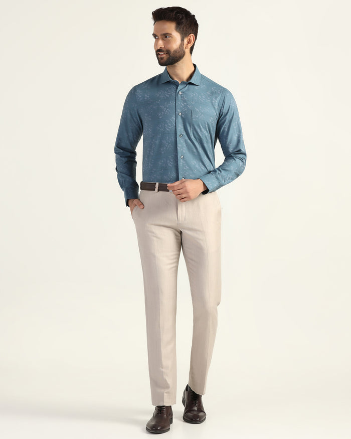 Formal Blue Jacquard Shirt - Switch
