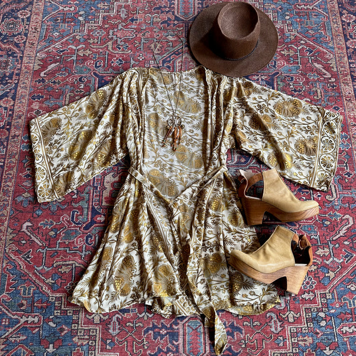 Garden Goddess Kimono - Fair Trade Made - Two Colors