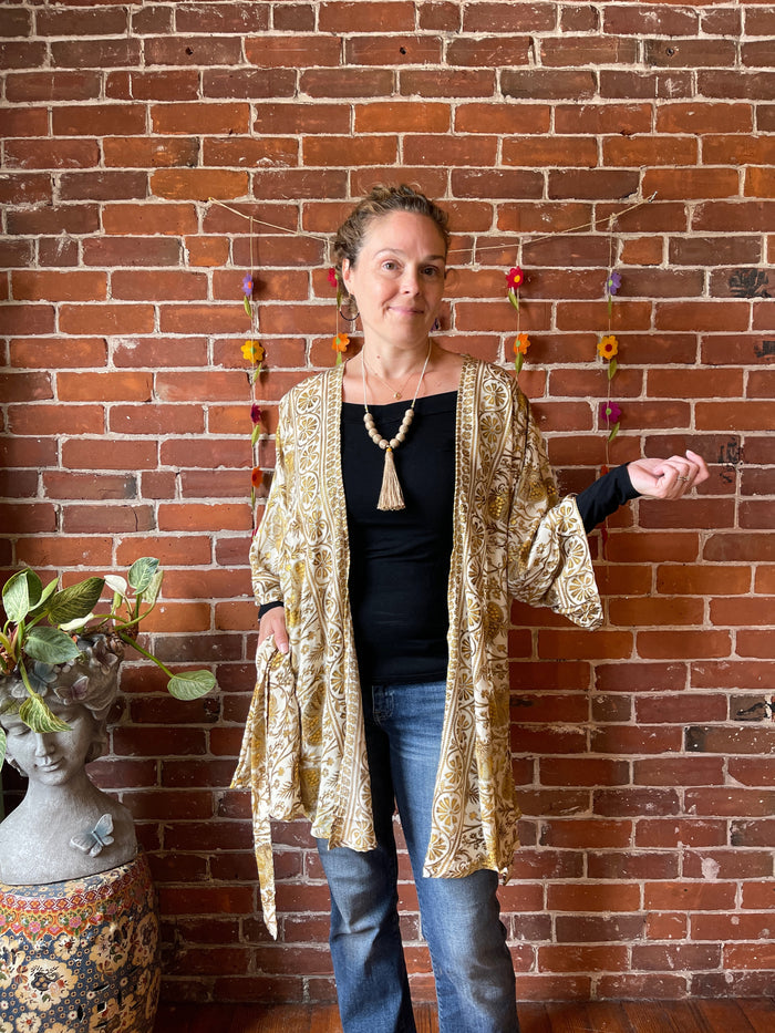Garden Goddess Kimono - Fair Trade Made - Two Colors