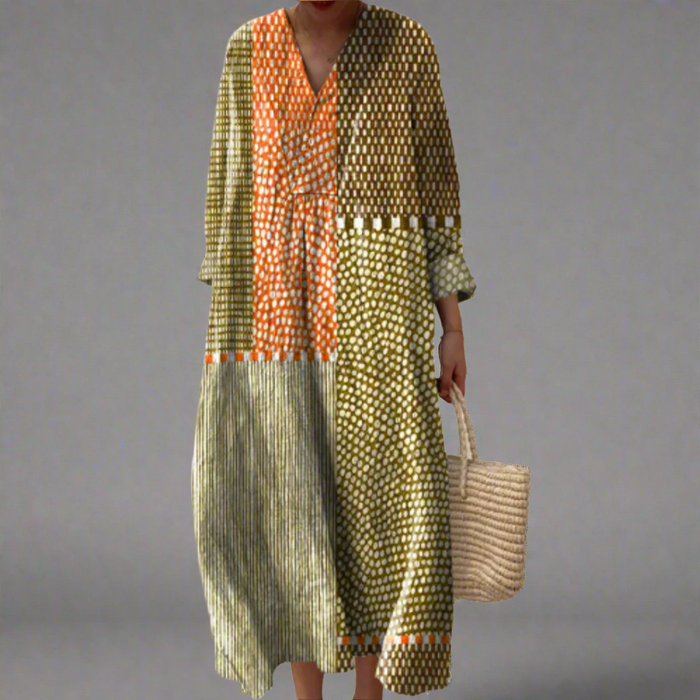 Gia - Elegant Geometric Dress
