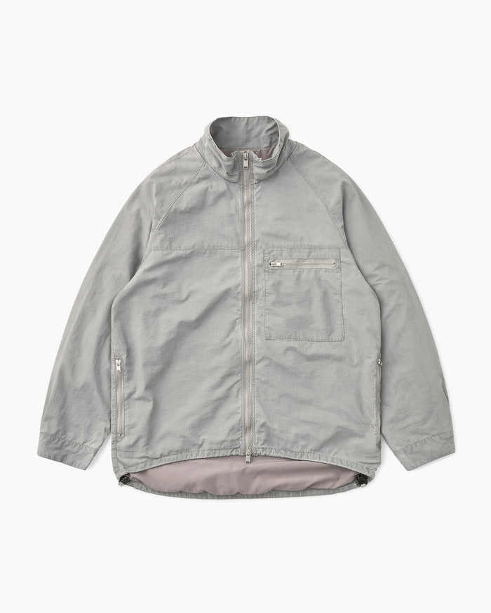 Hiker Full Zip Jacket Nylon Ripstop Pigment Dye With Windstopper® Gray