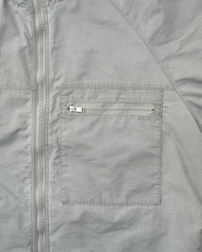 Hiker Full Zip Jacket Nylon Ripstop Pigment Dye With Windstopper® Gray