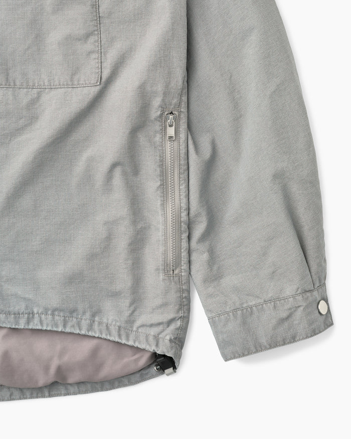 Hiker Full Zip Jacket Nylon Ripstop Pigment Dye With Windstopper® Gray