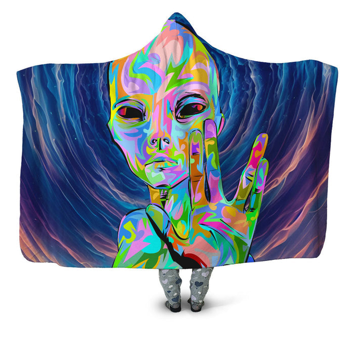 I Come in Peace Hooded Blanket Technodrome Epic Hoodie