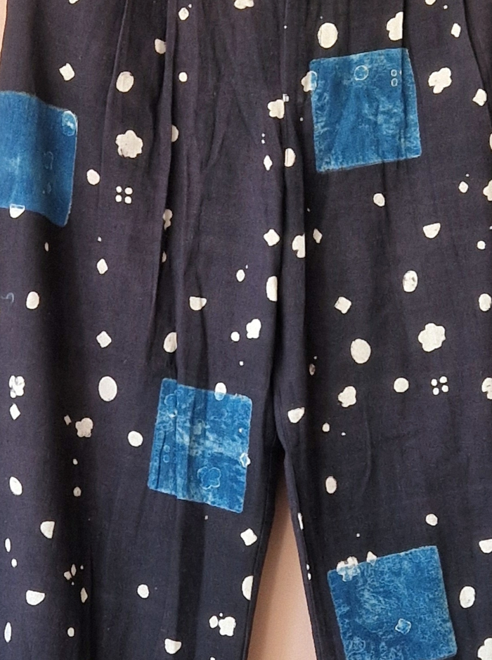ira pants - kala cotton ajarakh beej blocks (bloom)