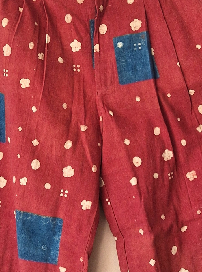 ira pants - kala cotton ajarakh beej blocks (bloom)